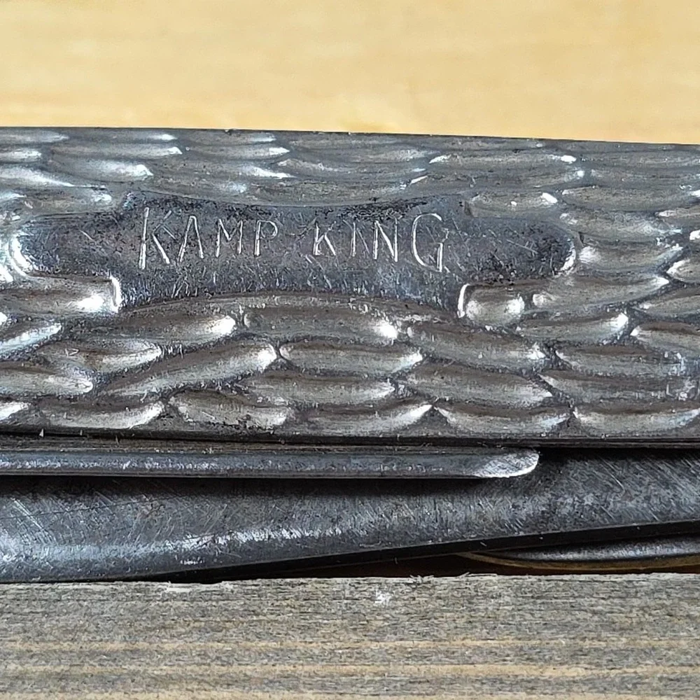 Vintage Imperial Kamp King Camping Folding Knife MISSING D‎ RING
